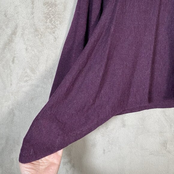 Eileen Fisher Sweater XS Tencel Merino Wool Alpaca Boxy Draped Light Minimalist - Picture 5 of 11